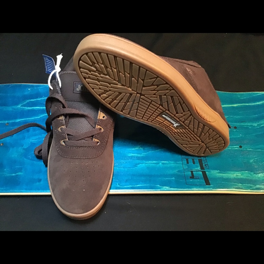 Etnies joslin shoes brown/gum size8 NIB